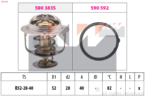 KW Termosztát+O gyűrű 580383_KW